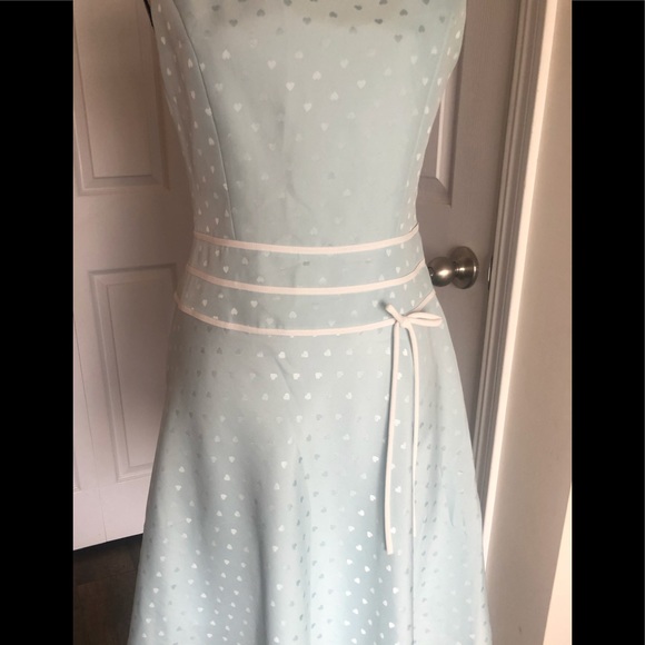 M’S GRACY baby blue heart patterned dress - Picture 4 of 6